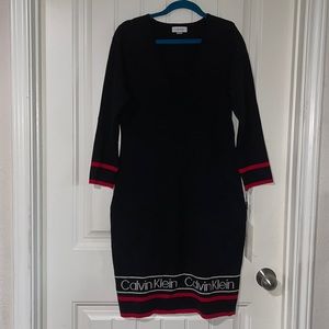 NWT! Sale! 🔥🔥🔥 🔥 Calvin Klein V neckline Sweater Dress Size Small